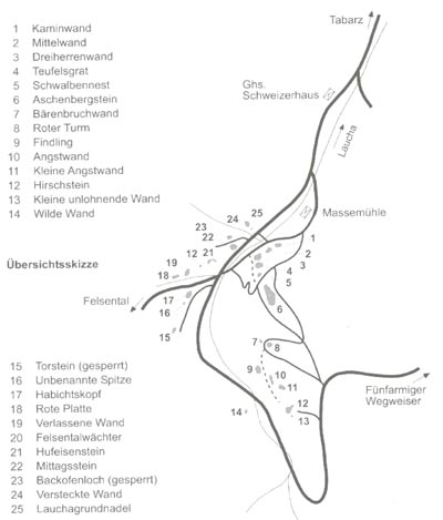 Olaf's Bergsportseiten - Klettern im Lauchagrund